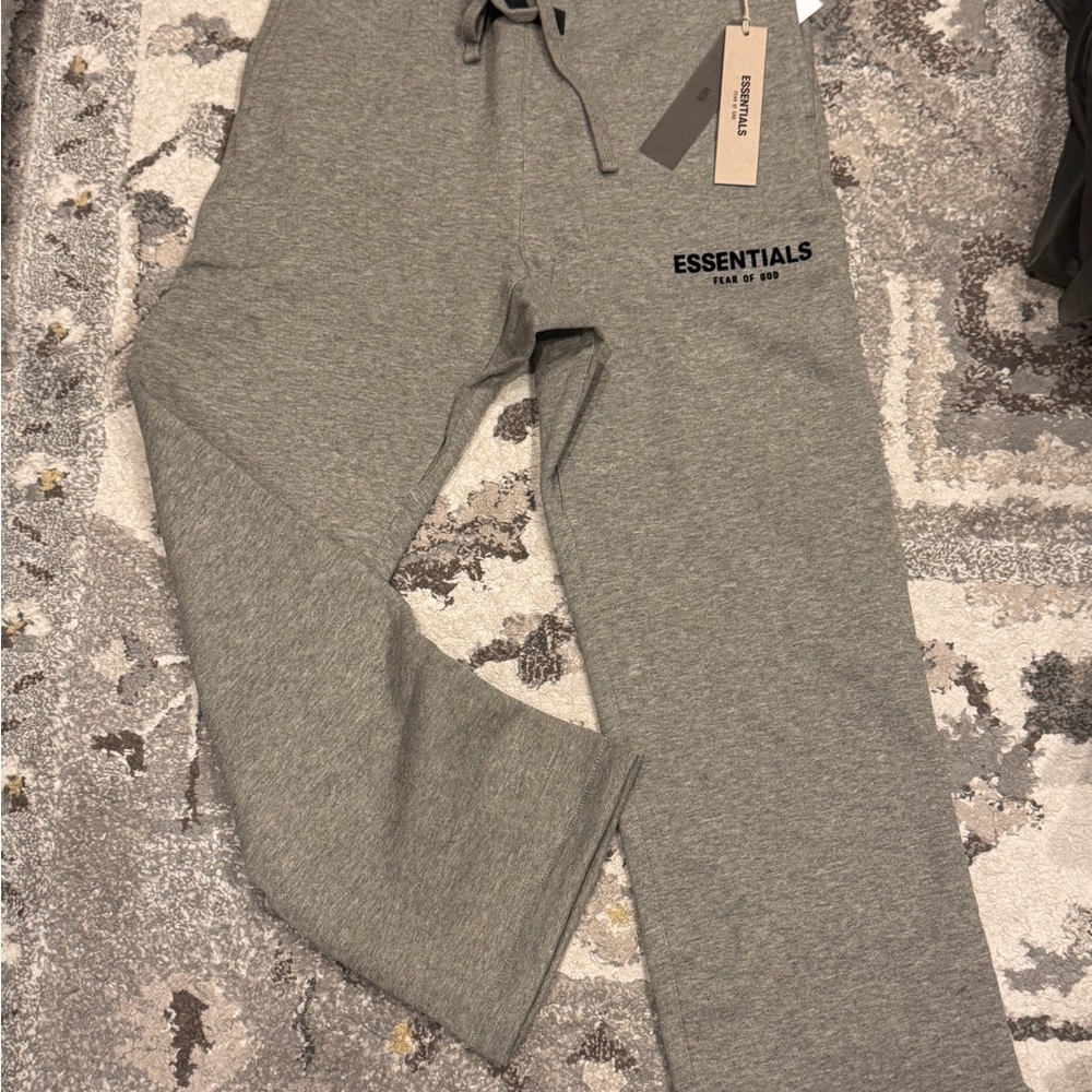 FEAR OF GOD ESSENTIALS DARK OATMEAL Sweatpants with tags and original bag